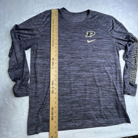Nike Purdue Boilermakers Shirt Adult XL Gray Lightweight Dri Fit NCAA - Picture 6 of 8